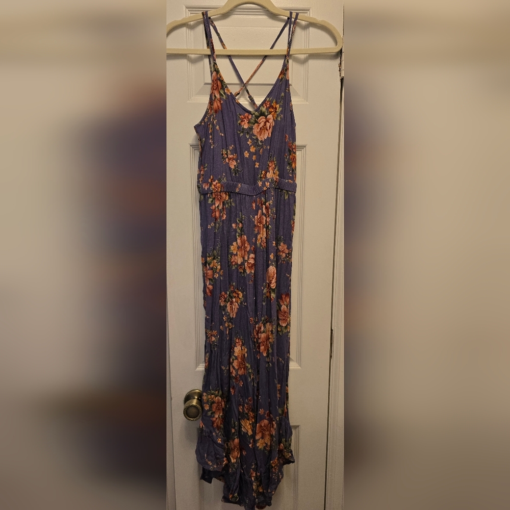 American Eagle Outfitters Violet Floral Romper